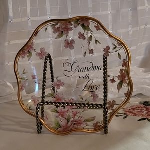 Decorative Plate "To Grandma With Love"